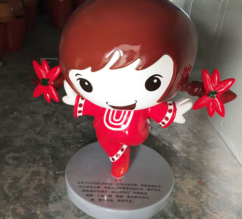 玻璃钢彩绘雕塑的设计形式